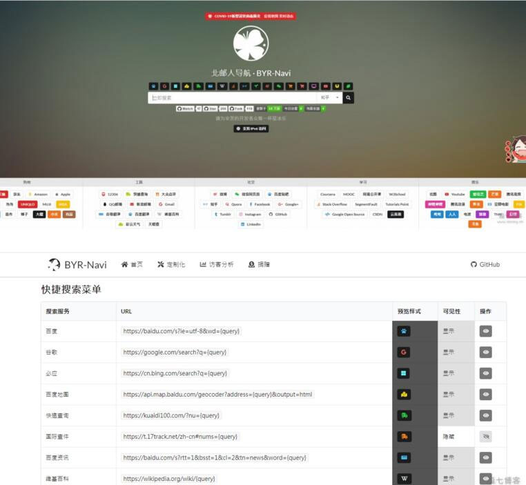 Fomantic UI web框架构建的个性漂亮轻量级可配置网站导航源码WordPress主题模板_淘源码资源网_建站教程WordPress主题模板_zibll子比主题官网_淘源码资源网