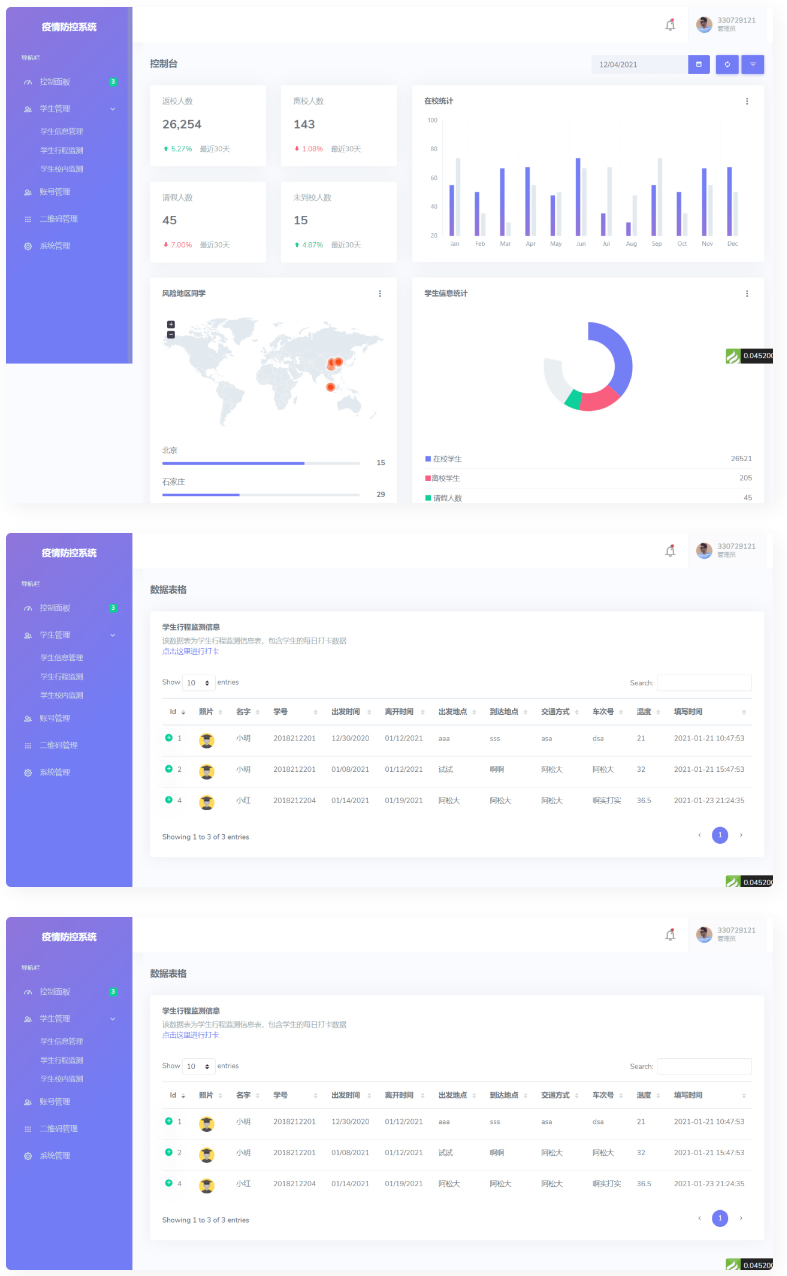 校园疫情防控进出登记thinkphp管理系统源码WordPress主题模板_淘源码资源网_建站教程WordPress主题模板_zibll子比主题官网_淘源码资源网