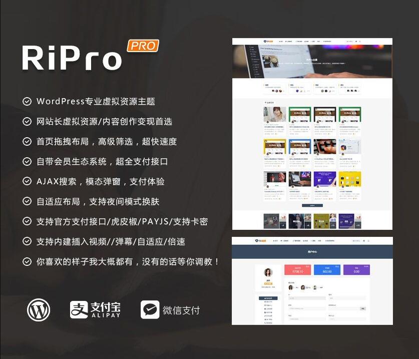 WordPress主题RiPro v8.6 无限制版WordPress主题模板_淘源码资源网_建站教程WordPress主题模板_zibll子比主题官网_淘源码资源网
