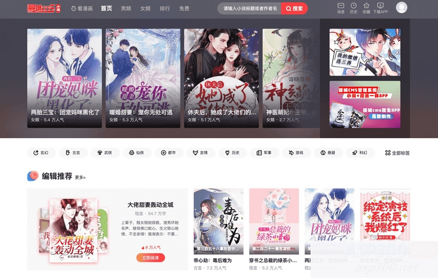 漫画网站小说源码程序CMS系统源码WordPress主题模板_淘源码资源网_建站教程WordPress主题模板_zibll子比主题官网_淘源码资源网