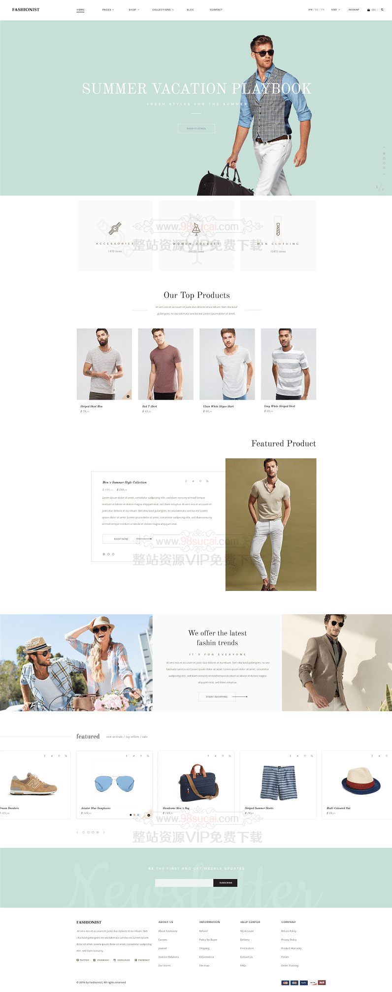 shopify电子商务时尚服装服饰商城fashionist主题WordPress主题模板_淘源码资源网_建站教程WordPress主题模板_zibll子比主题官网_淘源码资源网