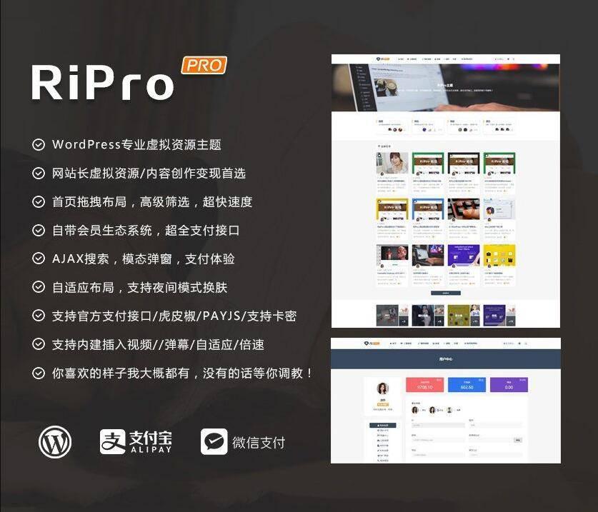 【站长亲测】ripro8.7日主题破解版 WordPress主题虚拟资源分享下载主题WordPress主题模板_淘源码资源网_建站教程WordPress主题模板_zibll子比主题官网_淘源码资源网